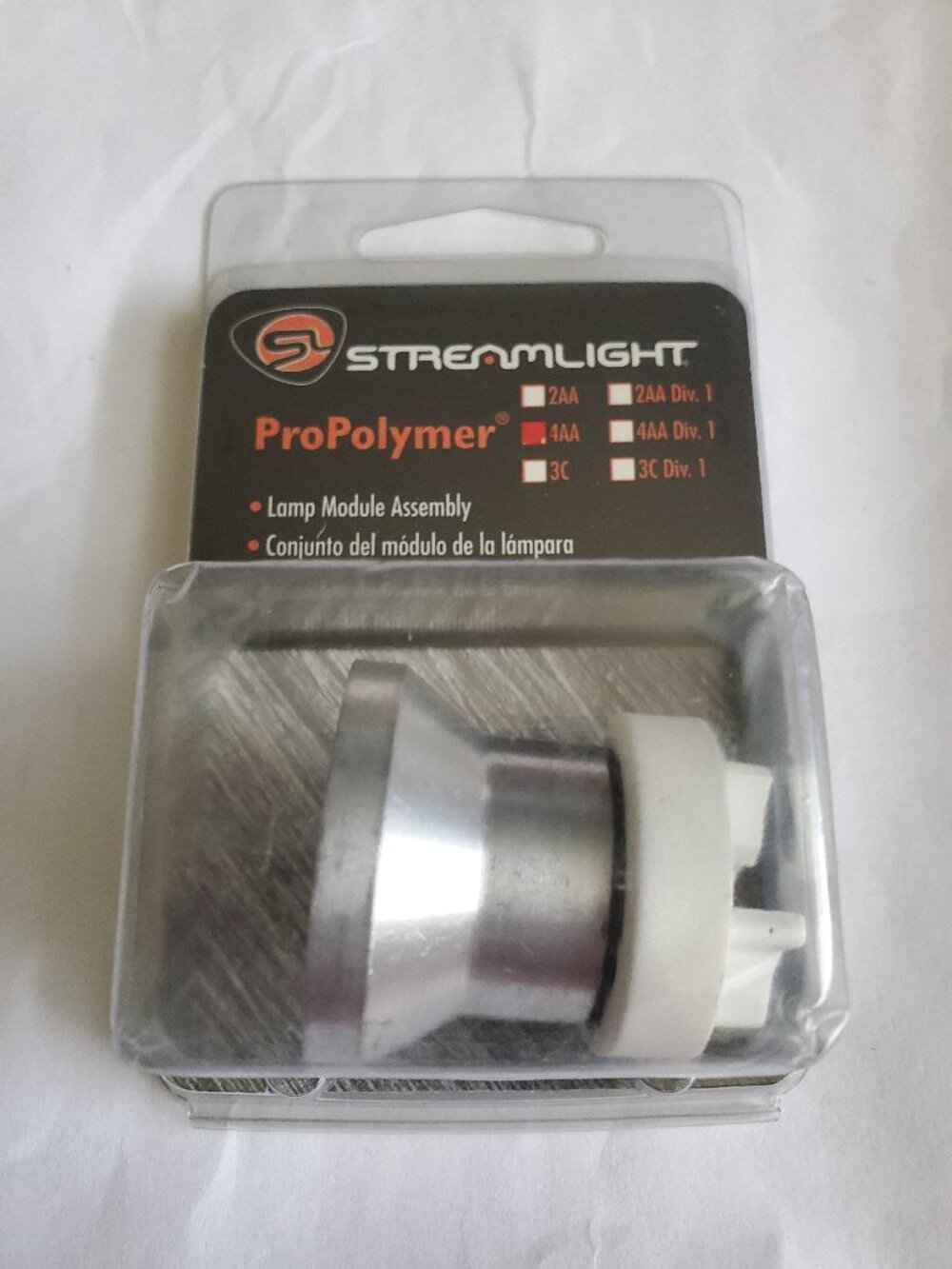NEW STREAMLIGHT 990505 PROPOLYMER 4AA XENON LAMP LIGHT LED MODULE